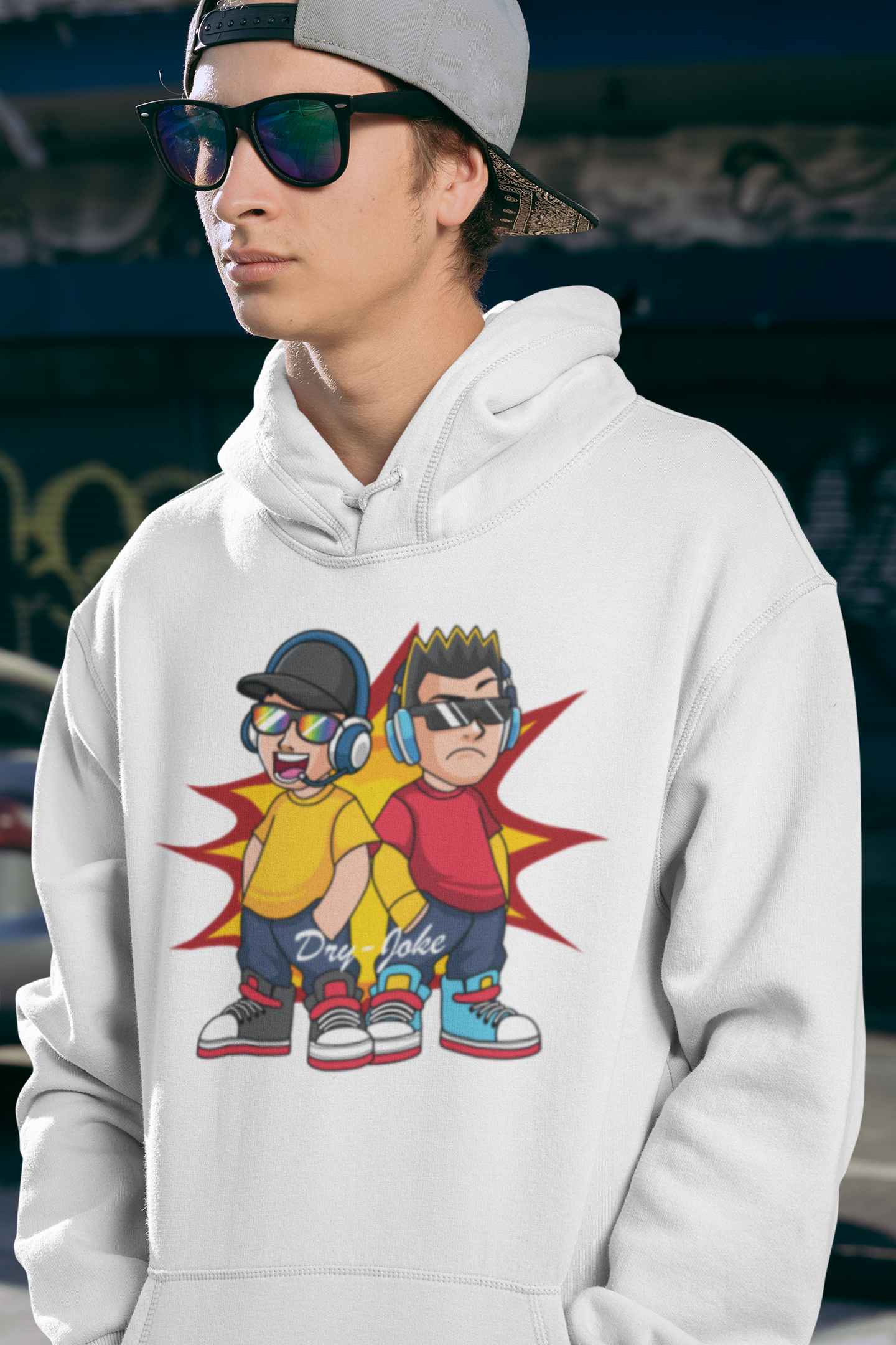 Dry-Joke Hoodie - Comfortable Blend of Cotton and Polyester