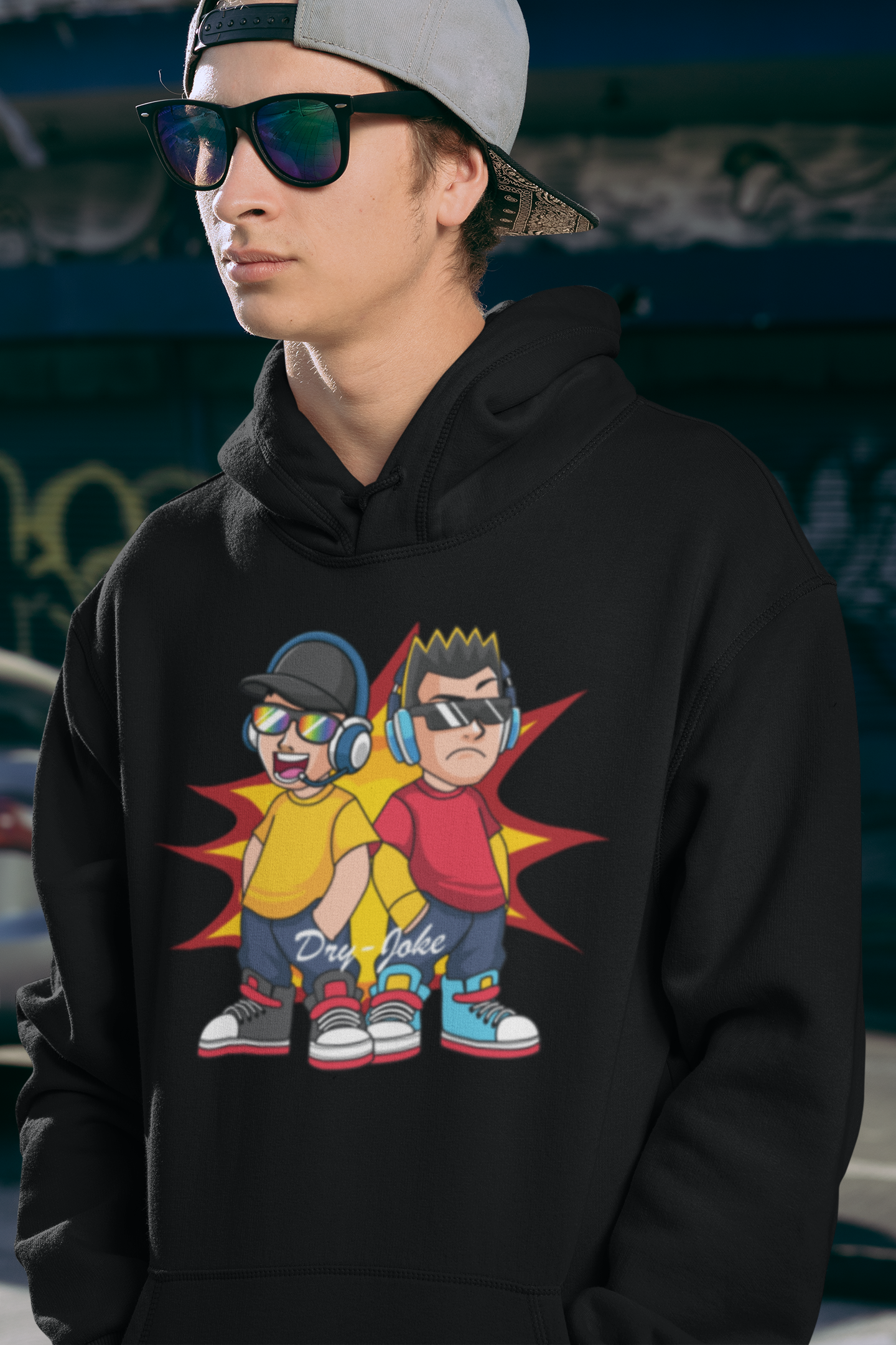 Dry-Joke Hoodie - Comfortable Blend of Cotton and Polyester